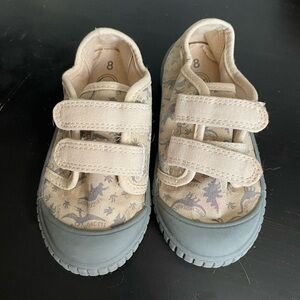 Wonder Nation Beige Dinosaur Sneakers
